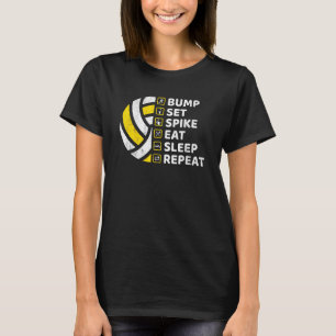 Camiseta Jogador de Voleibol Esportivo Engraçado 1