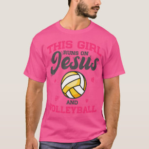 Camiseta Jogador De Voleibol Esta Garota Funciona Com Jesus