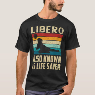 Camiseta Jogador De Voleibol Libero Também Conhecido Como L
