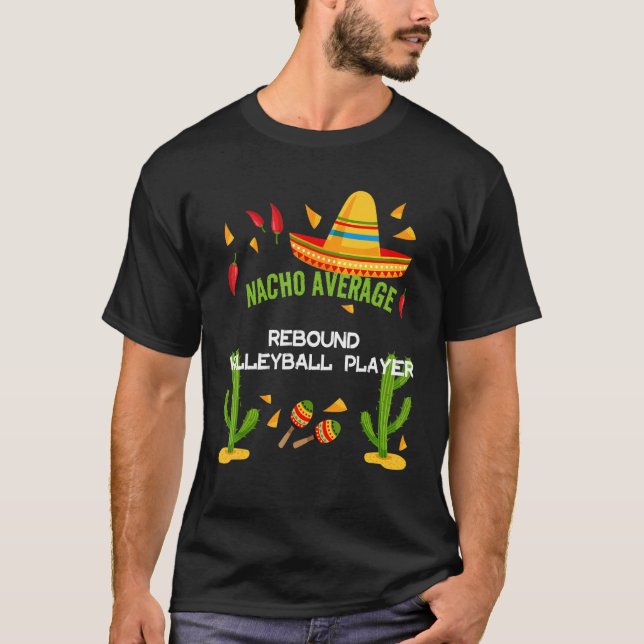 Camiseta Jogador de Voleibol Médio de Rotação Nacho (Frente)