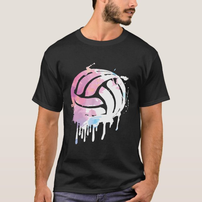 Camiseta Jogador de Voleibol Sayings Team Treinador Esporte (Frente)