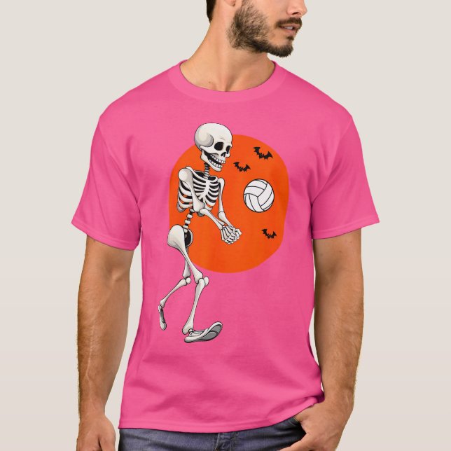 Camiseta Jogador de Voleibol Skeleton Vo (Frente)