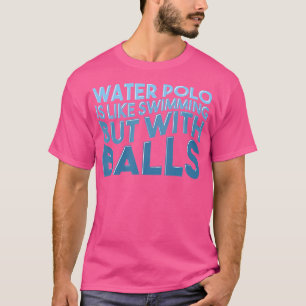 Camiseta Jogador de Waterpolo Nadando Esportes Aquáticos En