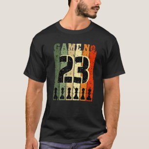 Camiseta Jogador De Xadrez Aniversário 23 Anos Número De Jo