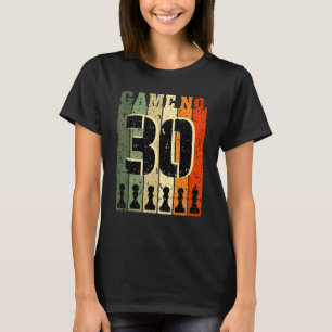 Camiseta Jogador De Xadrez Aniversário 30 Anos Número De Jo
