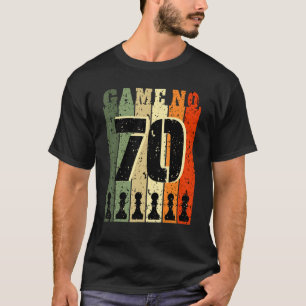 Camiseta Jogador De Xadrez Aniversário De 70 Anos