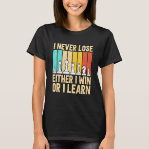Camiseta Jogador De Xadrez Chess Lover Que Nunca Perder Vin