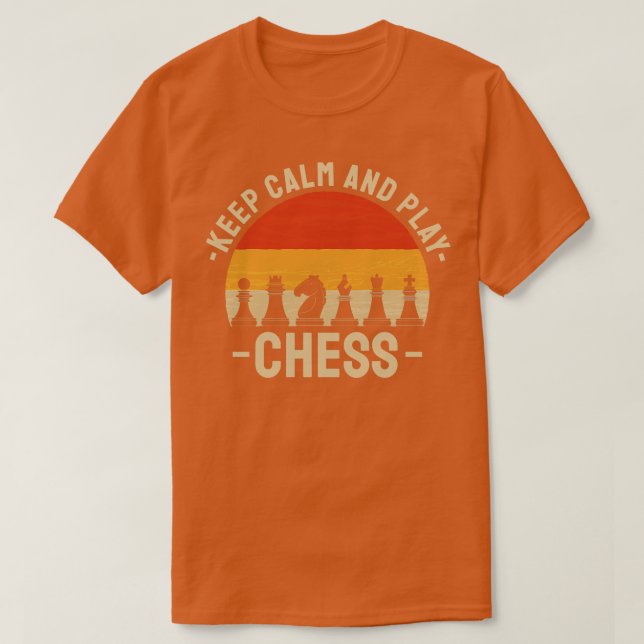 Camiseta Jogador de xadrez de xadrez (Frente do Design)