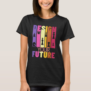 Camiseta Jogador de Xadrez Design Gráfico Inspirador Seu Fu