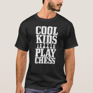 Camiseta Jogador de Xadrez do Clube Mestre Chess para Crian