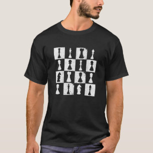 Camiseta Jogador de Xadrez do Conselho de Xadrez Pensava Es