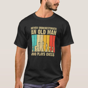 Camiseta Jogador De Xadrez Do Conselho Do Pai Para Homens l