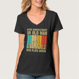 Camiseta Jogador De Xadrez Do Conselho Do Pai Para Homens l