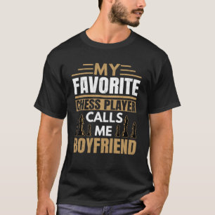 Camiseta Jogador de xadrez favorito me chama de diversão de
