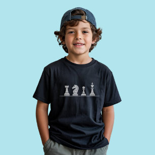 Camiseta Jogador de Xadrez Moderno Amante de Peças de Xadre