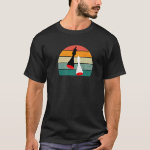 Camiseta Jogador de xadrez rei rainha peão torre bispo cava