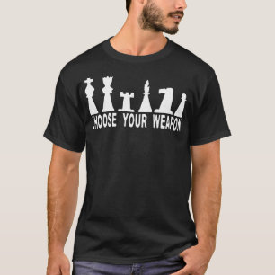 Camiseta Jogador de xadrez Roupa Engraçado de xadrez do Che