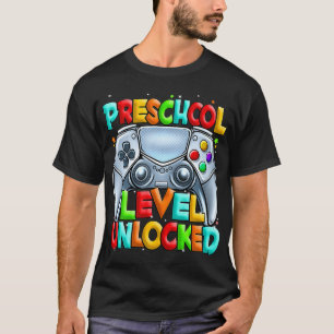 Camiseta Jogador Desbloqueado No Nível Pré-Escolar De Volta
