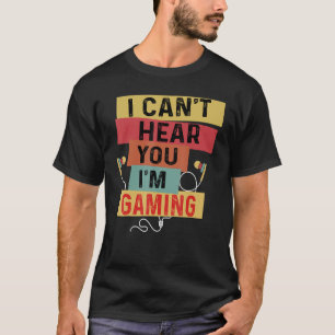 Camiseta Jogador Desculpe não poder ouvi-lo, estou me diver