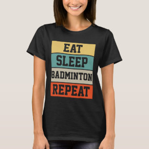 Camiseta Jogador desportivo Badminton - Presente Retro Funn