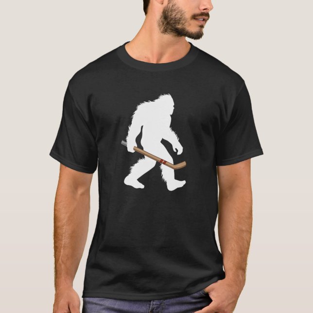 Camiseta Jogador desportivo Criptid Sasquatch Cryptid Hocke (Frente)