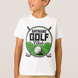 Camiseta Jogador do Clube Golf Pro Golf, nome personalizado
