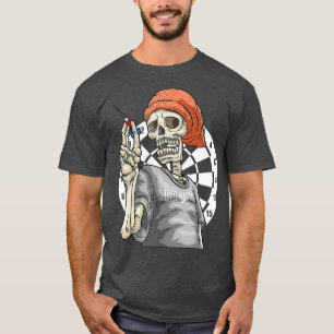 Camiseta Jogador do esqueleto das trevas - equipe dos campe