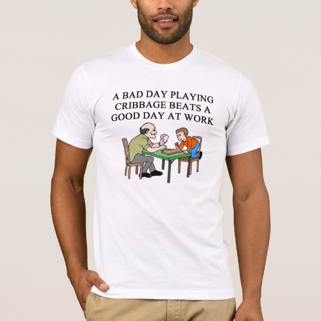 Camiseta jogador do jogo do cribbage (Frente)