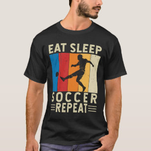 Camiseta Jogador do Lover do Futebol Engraçado Repita Socce