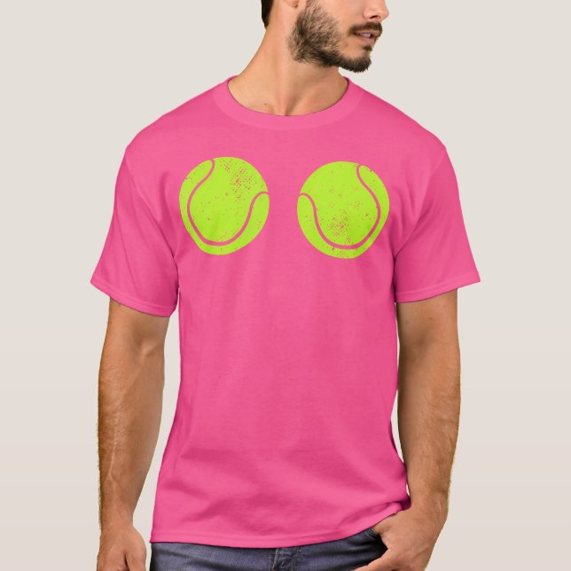 Camiseta Jogador do treinador do Tênis Racket Balls tênis (Frente)
