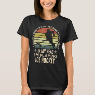Camiseta Jogador do Ventilador de Hóquei no Gelo, posso par