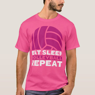 Camiseta Jogador do Ventilador de Voleibol Repito no Sono