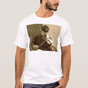 Camiseta Jogador do violino da guerra civil