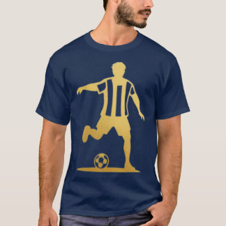 Camiseta jogador em um playground driblando com vista later