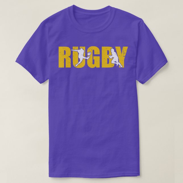 Camiseta Jogador Engraçado de Rugby do Esporte (Frente do Design)