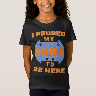 Camiseta Jogador Engraçado dizendo que eu deixei meu jogo