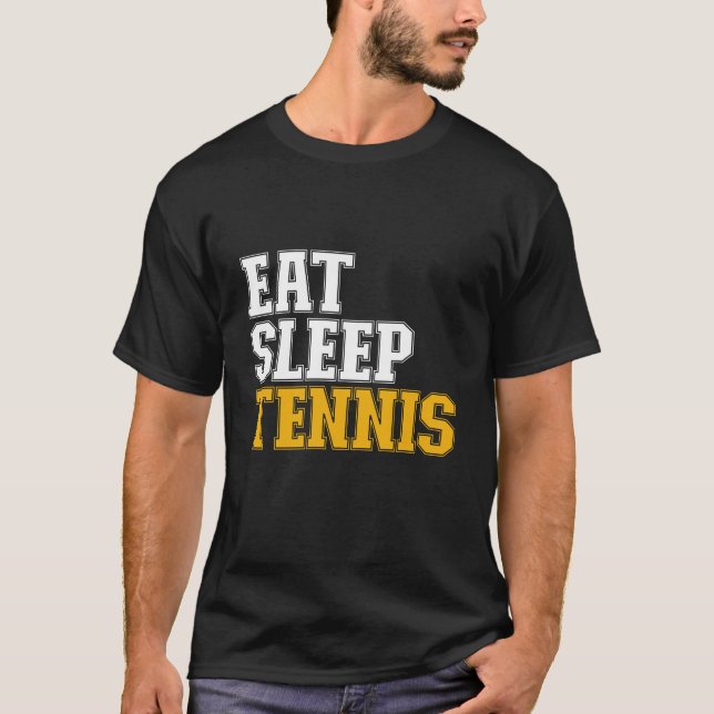 Camiseta Jogador esportivo Tênis de dormir (Frente)