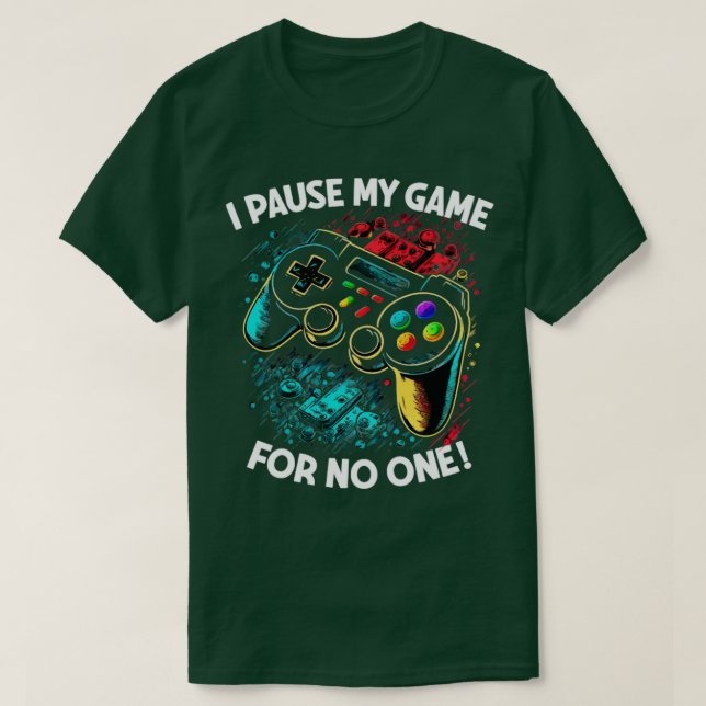 Camiseta Jogador Eu Pauso Meu Jogo Por Ninguém (Frente do Design)