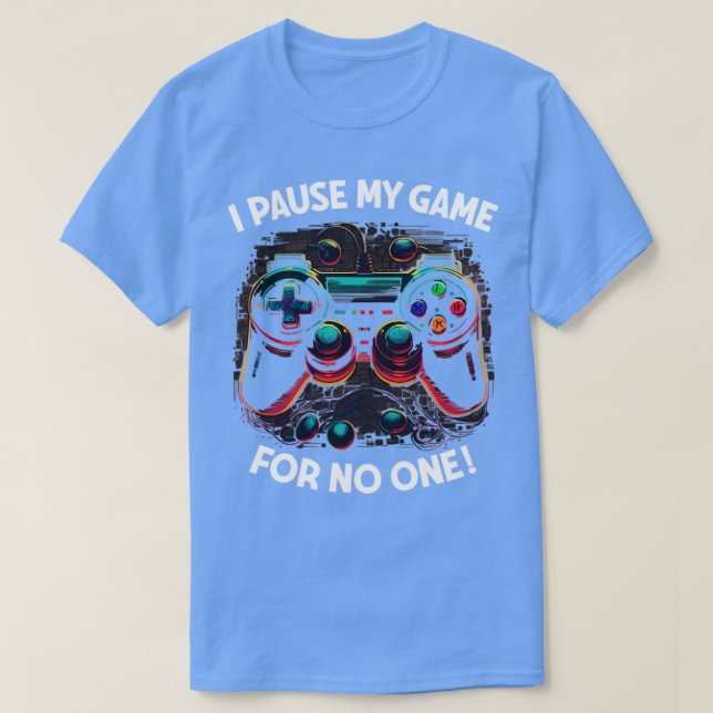 Camiseta Jogador Eu Pauso Meu Jogo Por Ninguém1 (Frente do Design)