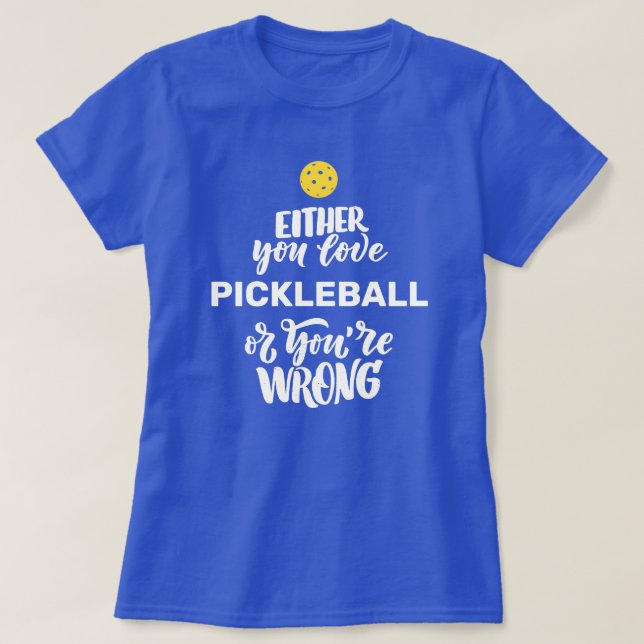 Camiseta Jogador Fanático de Pickleball (Frente do Design)