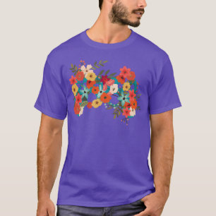 Camiseta Jogador Floral Jogo de Flores Controle de Vídeo Ga