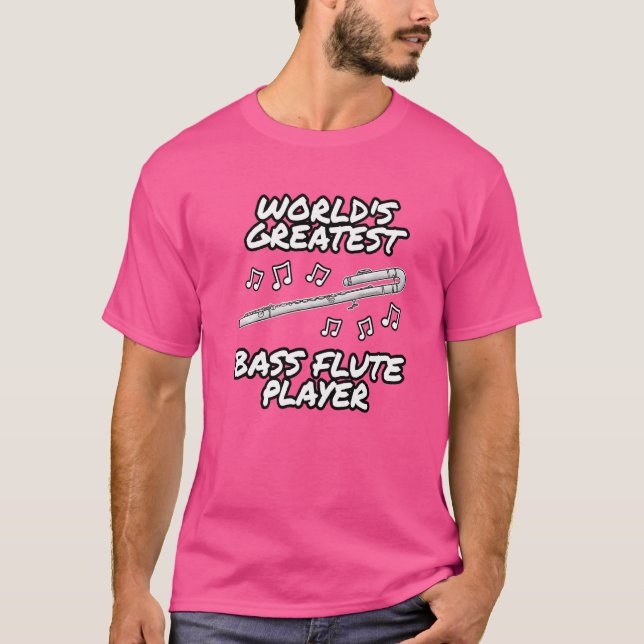 Camiseta Jogador Flutista de Flutist Woodwin do Maior Bass  (Frente)