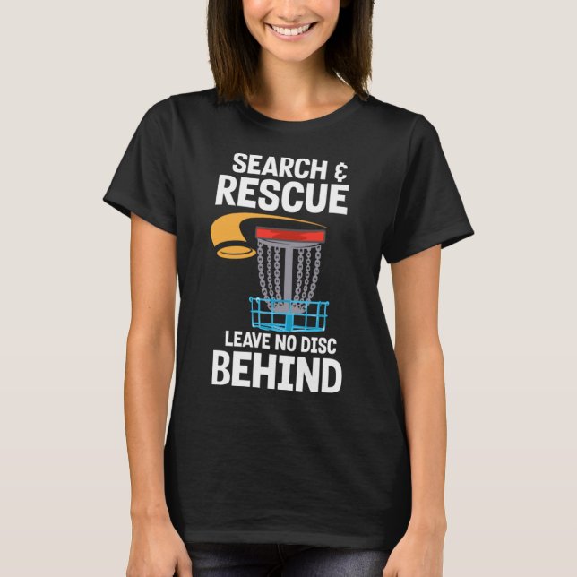 Camiseta Jogador Frisbee Golfer I Disco Pesquisa e Rescu de (Frente)