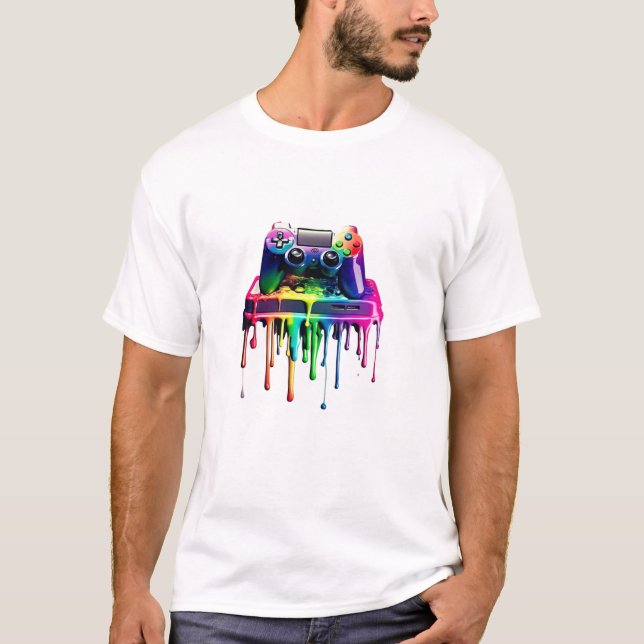 Camiseta Jogador Futurístico, Design de Drivers de Controla (Frente)