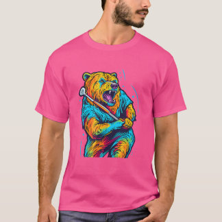 Camiseta Jogador Golfe Grizzly Golf Club Golfe