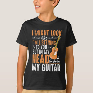 Camiseta Jogador Guitarrista Engraçado, Viciado em Violão