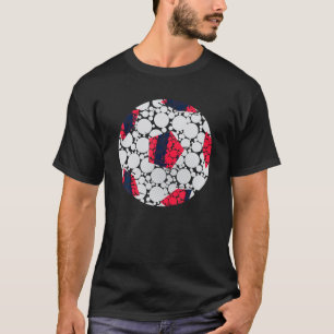 Camiseta Jogador internacional do futebol de Bolinhas engra