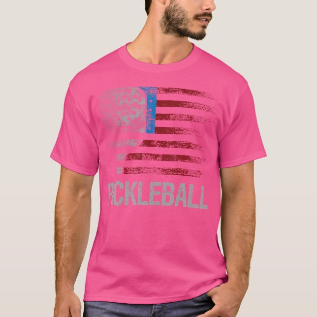 Camiseta Jogador Jogador de Pickleball dos Estados Unidos L (Frente)