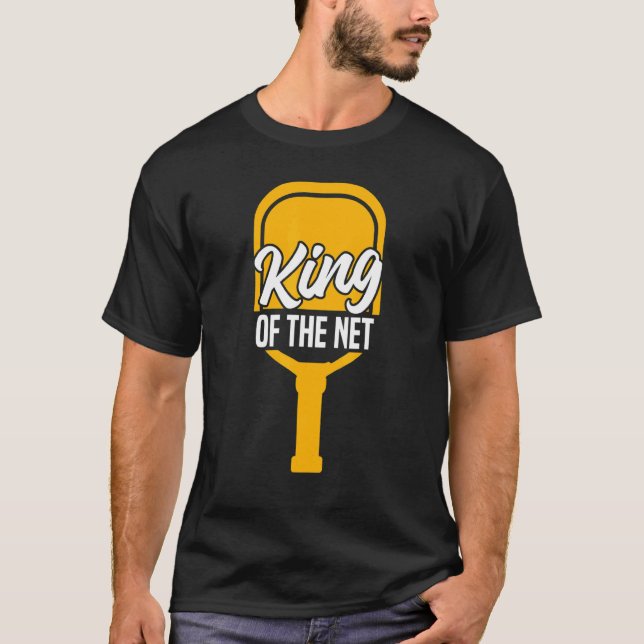 Camiseta Jogador Jogador De Pickleball Mens King Da Net_1 (Frente)