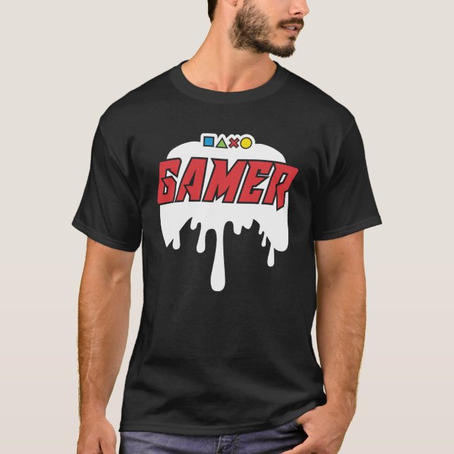 Camiseta Jogador - Jogo de Vídeo, Jogos (Frente)